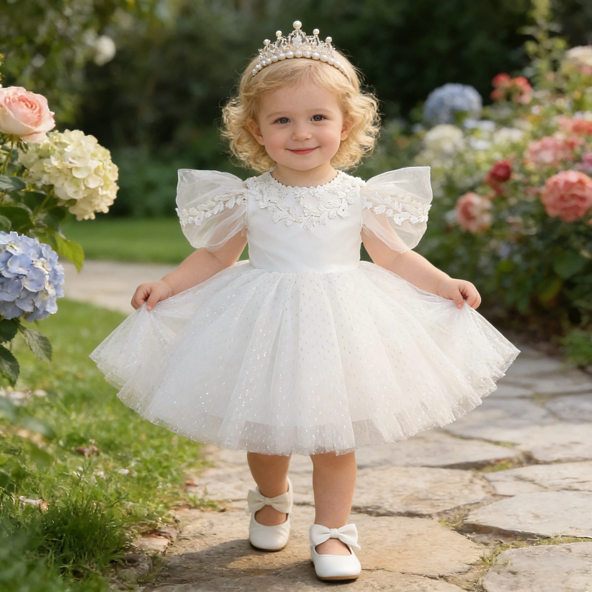 

Элегантное кружевное платье для девочек на крестины, праздничное платье с бантом для первого дня рождения, свадебное платье принцессы, наряд для выпускного бала, костюм подружки невесты для девочек