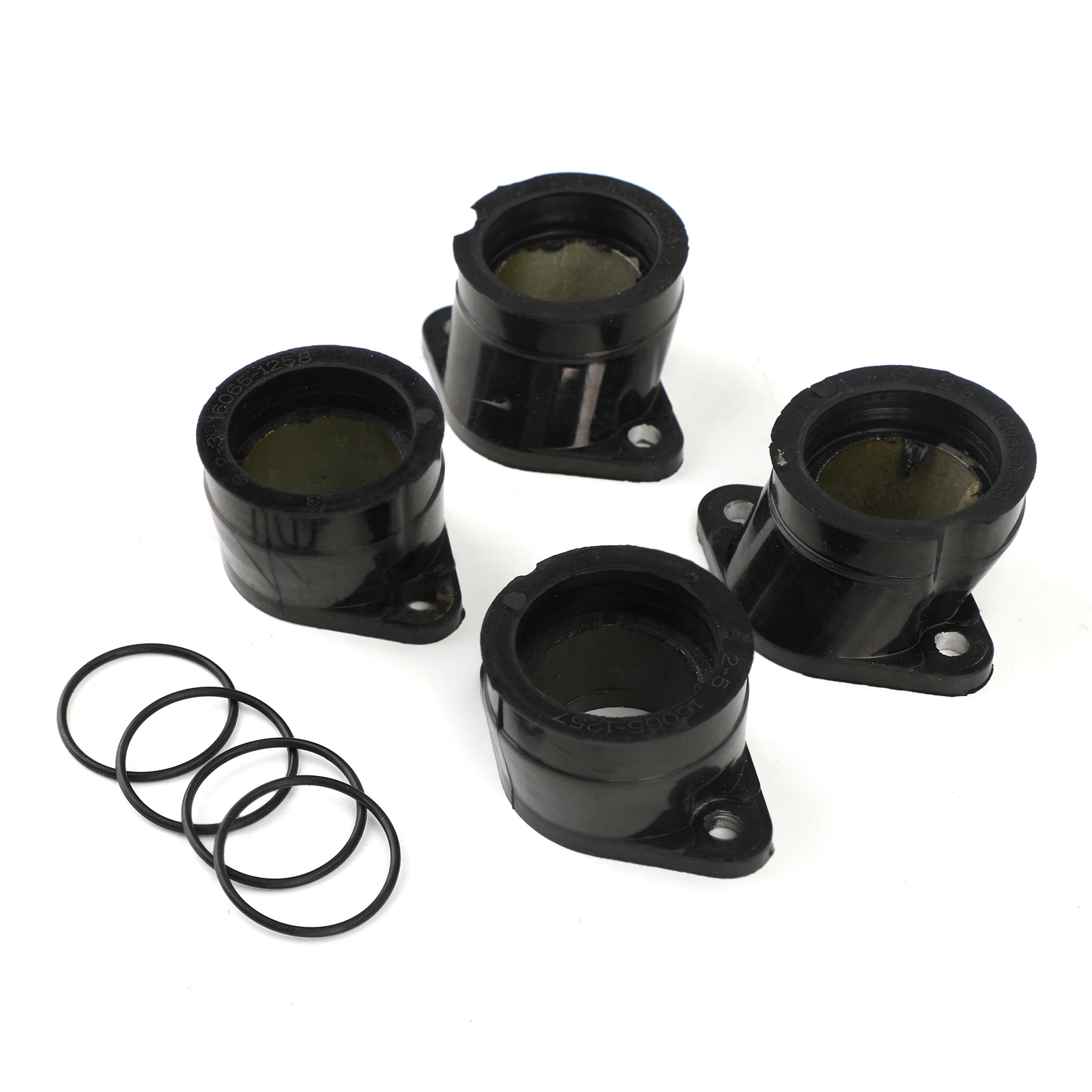 Areyourshop 4x Carburetor Intake Boot Carb Fit for Kawasaki ZR750 Zephyr ZR-7/7S GT750 91-06