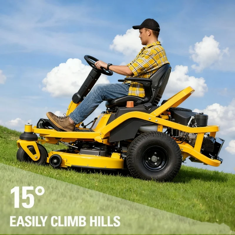 Factory direct effortless operation riding lawn mower remote control agricultural riding lawn tractor