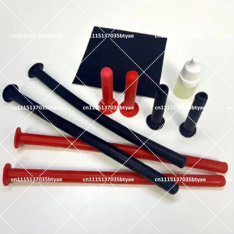 Latex clothes DIY latex suffocation short nasal tube lengthened nasal tube 15cm soft smooth nasal tube glue set