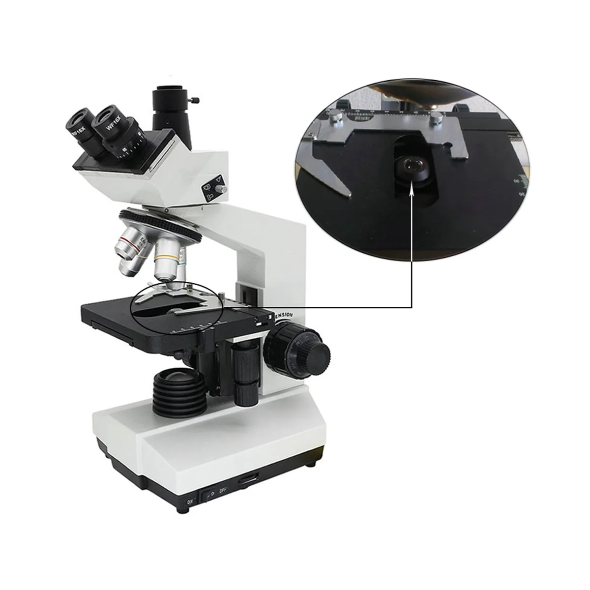 Abbe Condenser of Microscope (NA1.25) Optical Fittings with Variable Diaphragm for Converging Light in Bright Field