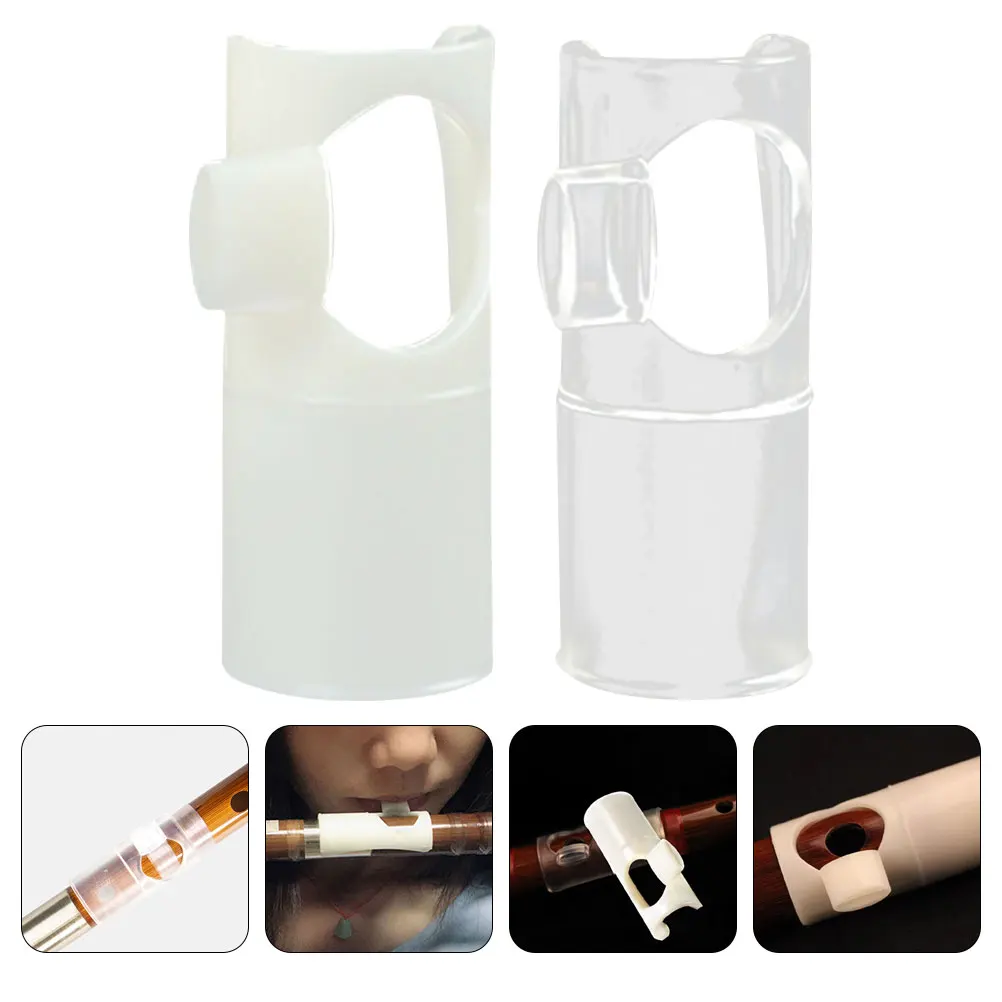 

2Pcs Blower Aid Mouthpiece Replacement Accessories Beginner Flute Players Durable Nylon Compact Portable Easy Install Use Long