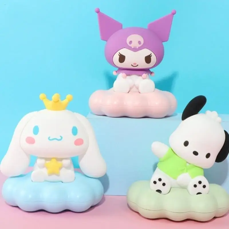 Sanrio Cartoon Kuromi Cinnamoroll Cloud Atmosphere Lamp Creative Room Decoration Cute Night Light A Holiday Gift for Boys Girls