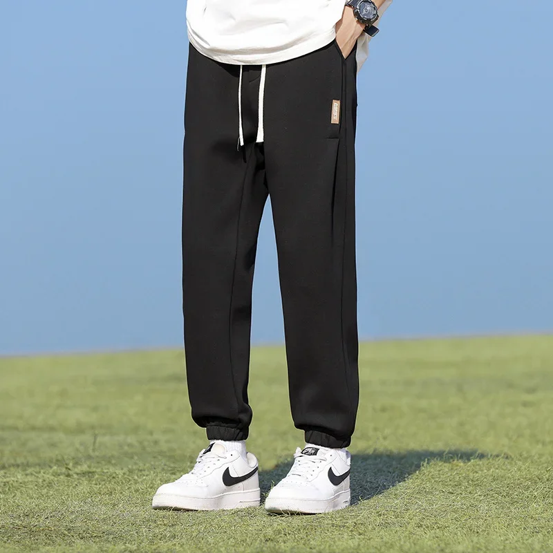 

Спортивные брюки для бега Узкие брюки Осенние повседневные брюки мужские брюки модные спортивные брюки в форме пластины трикотажные осень-весна