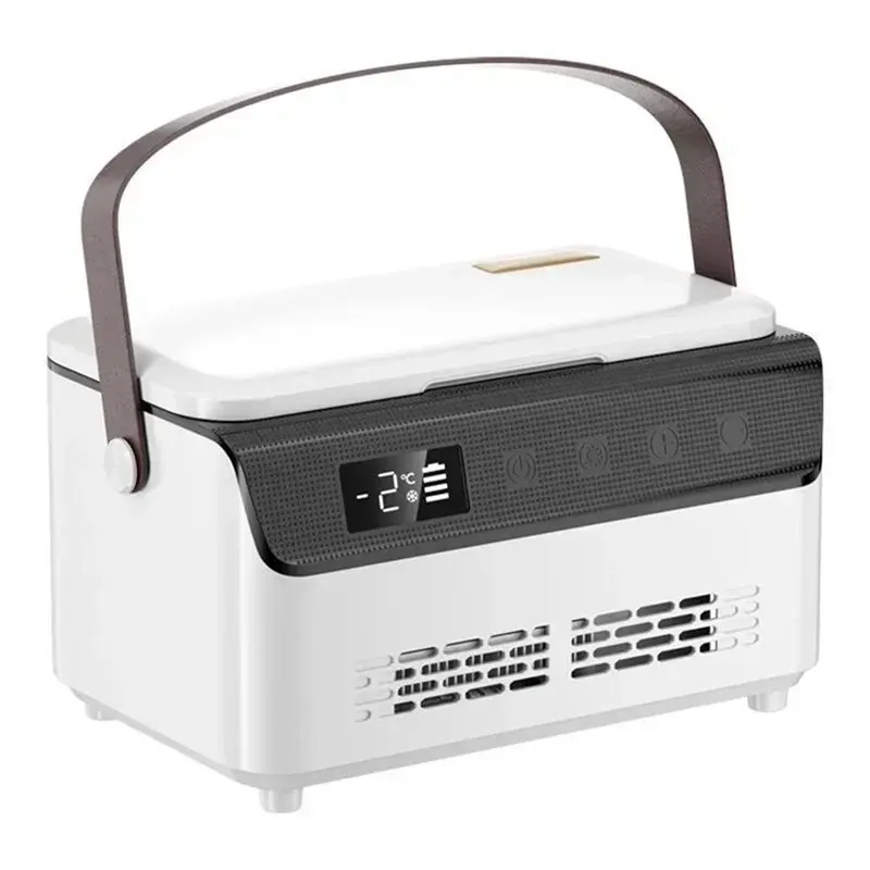 ABBK Portable Insulin Cooler Box Rechargeable USB Mini Refrigerator, Double-Layer Cooling System for Travel Medicine Storage