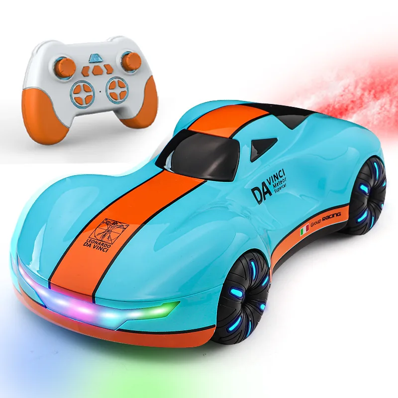 Da Vinci Meteor Rc Drift Stunt Car Gesture Sensing Remote Control With Spray Mist Led Lights High Speed Drifting Racing Toy