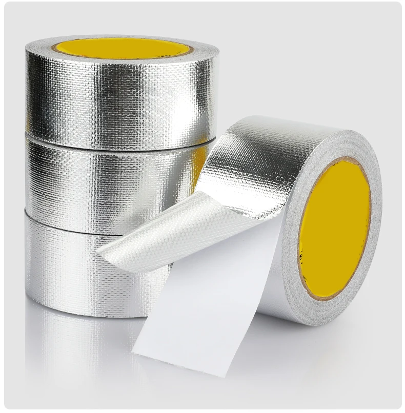 Fiberglass Aluminum Foil Tape HVAC Heat Resistant Tape Heat Shield Thermal Barrier Adhesive Backed Heat Reflective Tape