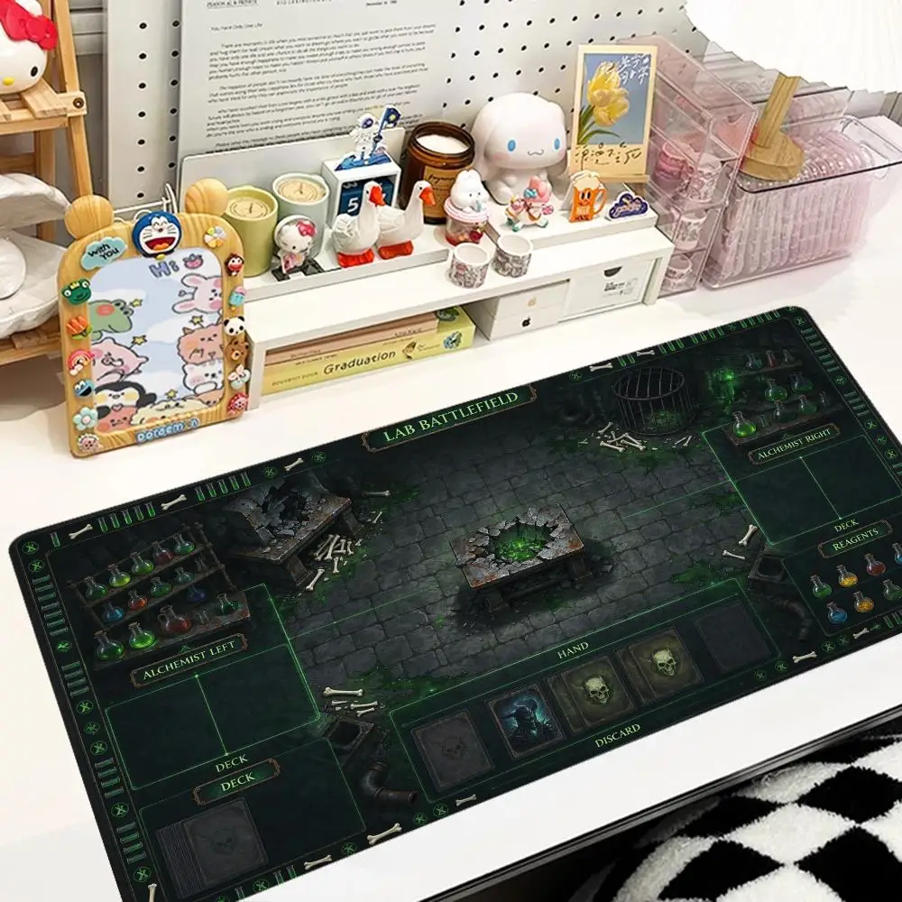Lightning Ruins Battlefield Desk Mat Play Mat Smooth Glide Thick Rubber For Action Gaming Room