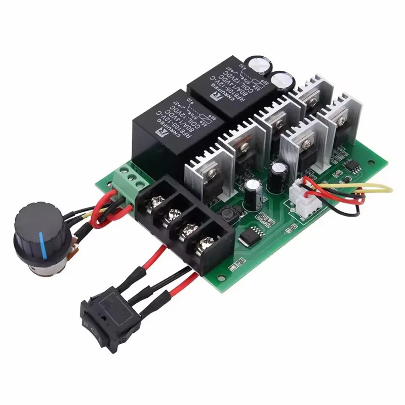 PWM DC Motor Speed Controller DC 10 -55V Digital LED Display 0 -100% Adjustable Drive Module Input MAX 60A 12V 24V 36V 48V