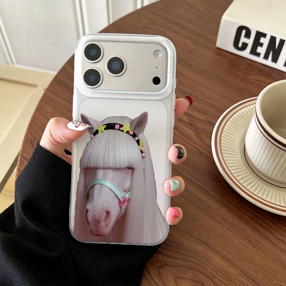 Populaire paardenprint met wit - Phone Cases Aesthetic recensie en prijs
