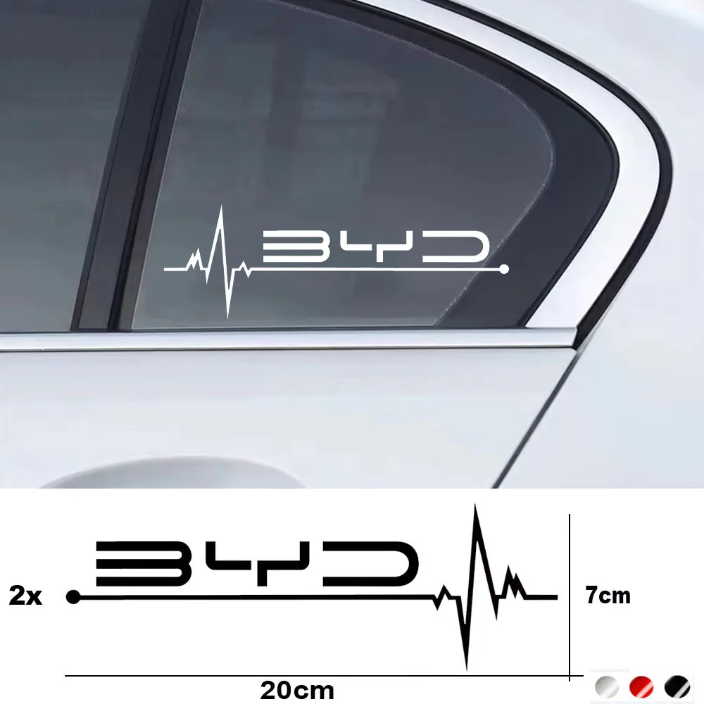 2pcs Car window Sticker For BYD Atto 3 EV Yuan Plus Song Plus Dmi Dolphin Seal Tang Han Qin F3 E6 Act