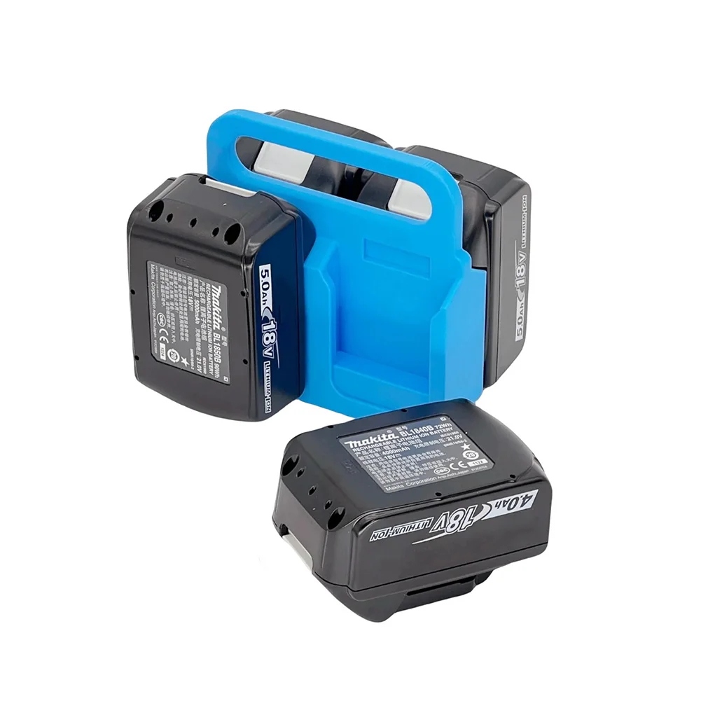 

ABS Plastic Battery Holder Rack for 14V 18V Batteries Convenient Battery Storage Solution for Workbenches Garages and Vehicles