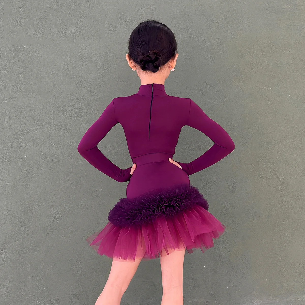 رومبا سامبا تانجو ملابس رقص الفتيات السالسا اللاتينية فستان رقص فتاة المنافسة قاعة الرقص فستان الأداء القياسي ملابس الطفل