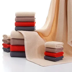 34*34cm High QualityWaffle Towel Bathroom Accessories Смsolid Color Towel Absorbent Strong Wipe Towel After Exercise