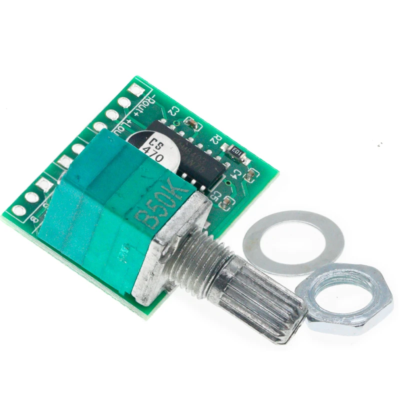 PAM8403 5V เครื่องขยายเสียง2ช่อง3W W การควบคุมระดับเสียง USB Power