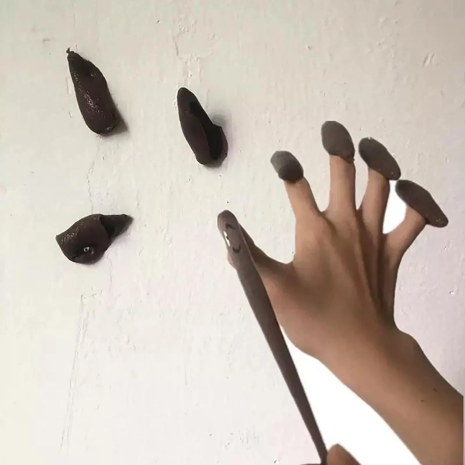 Finger Poop Fun Finger Slingshot Soft Plastic Stick to Wall Launch Poop Pull Creative Prank Antistress Gadget Props Adult Gifts