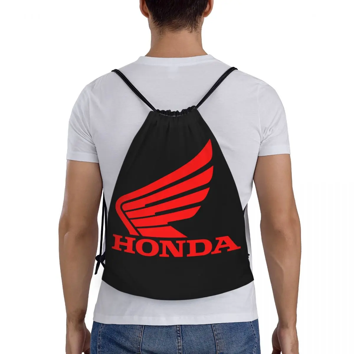 S Hondas-mochila de carreras con cordón para el motor, bolsas de baloncesto, bolsa de motocicleta, gimnasio, cuerda, deportes de motor, Sackpack para ejercicio