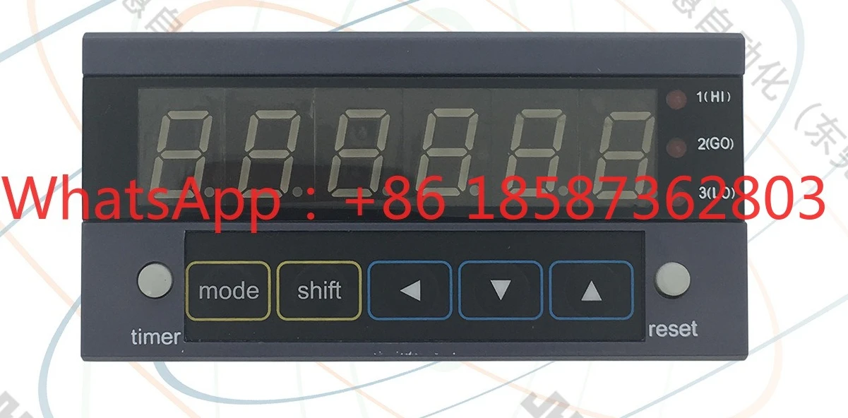 CU-61K double liter intelligent LED 6-digit button setting counter single row meter meter meter counting switch