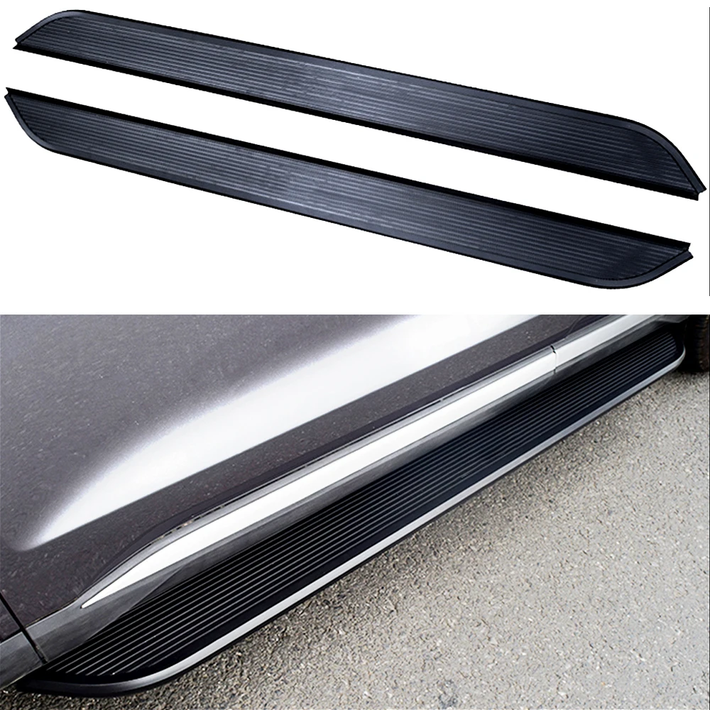 2pcs fit for Range Rover Evoque 2020-2024 Side Step Running Board Nerf Bar Aluminium Pedal (with Brackets)