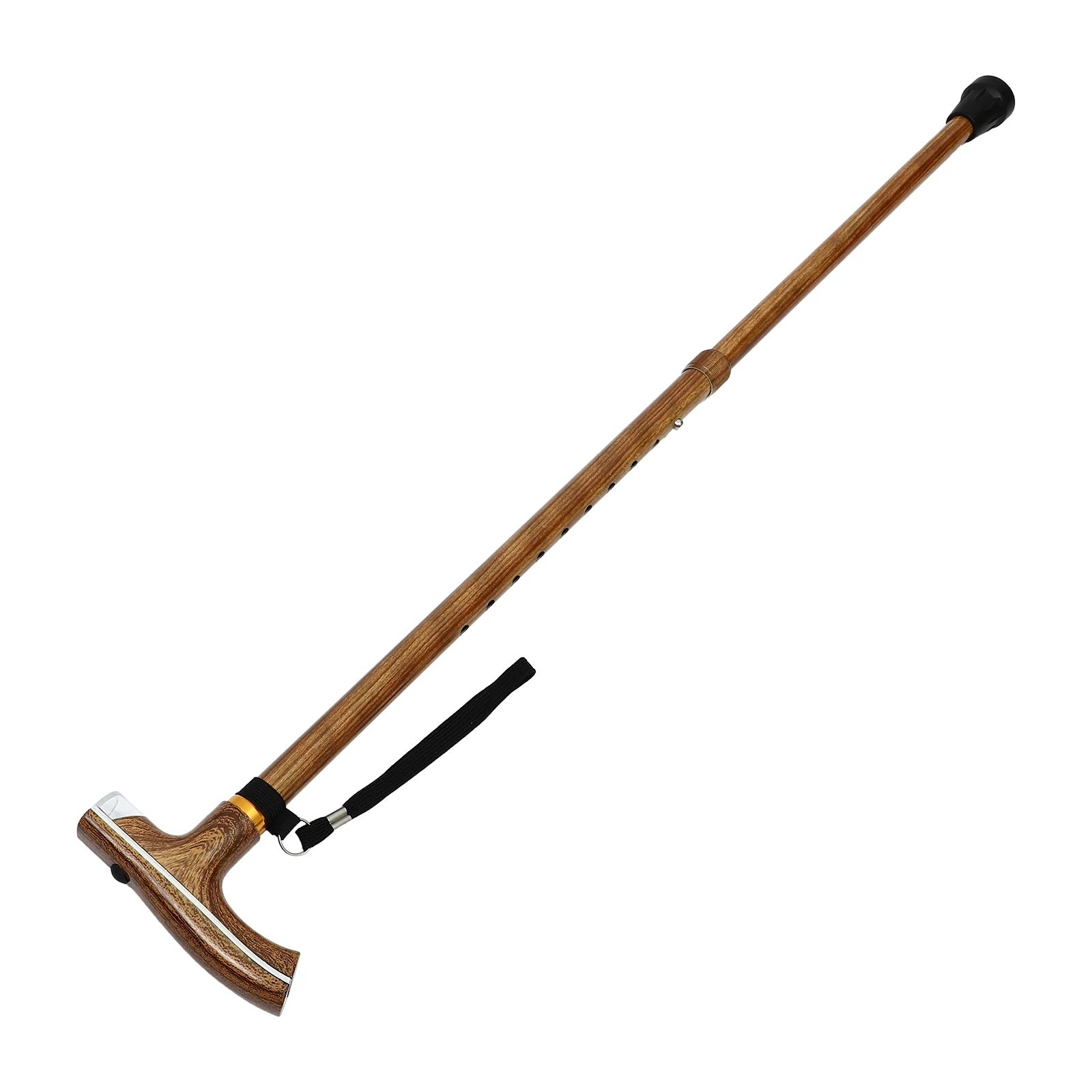 

1pc Adjustable Walking Stick For Elderly Anti-Slip Hiking Pole Ergonomic Handle Lightweight Trekking Rod Mountaineering