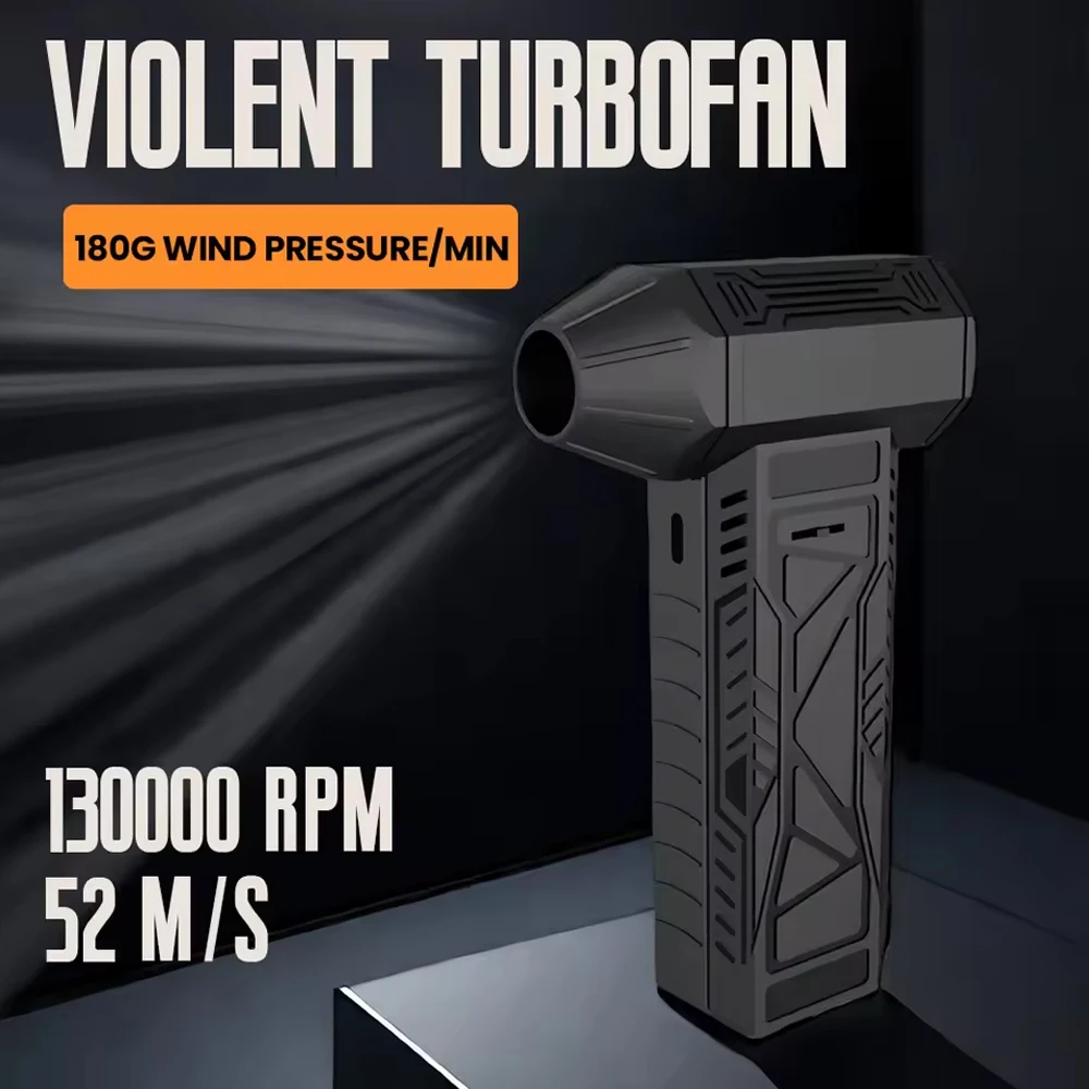 

[Hurricane-level] 52 m/s industrial dust blower, high-power turbine handheld hair dryer, computer keyboard dust removal artifact