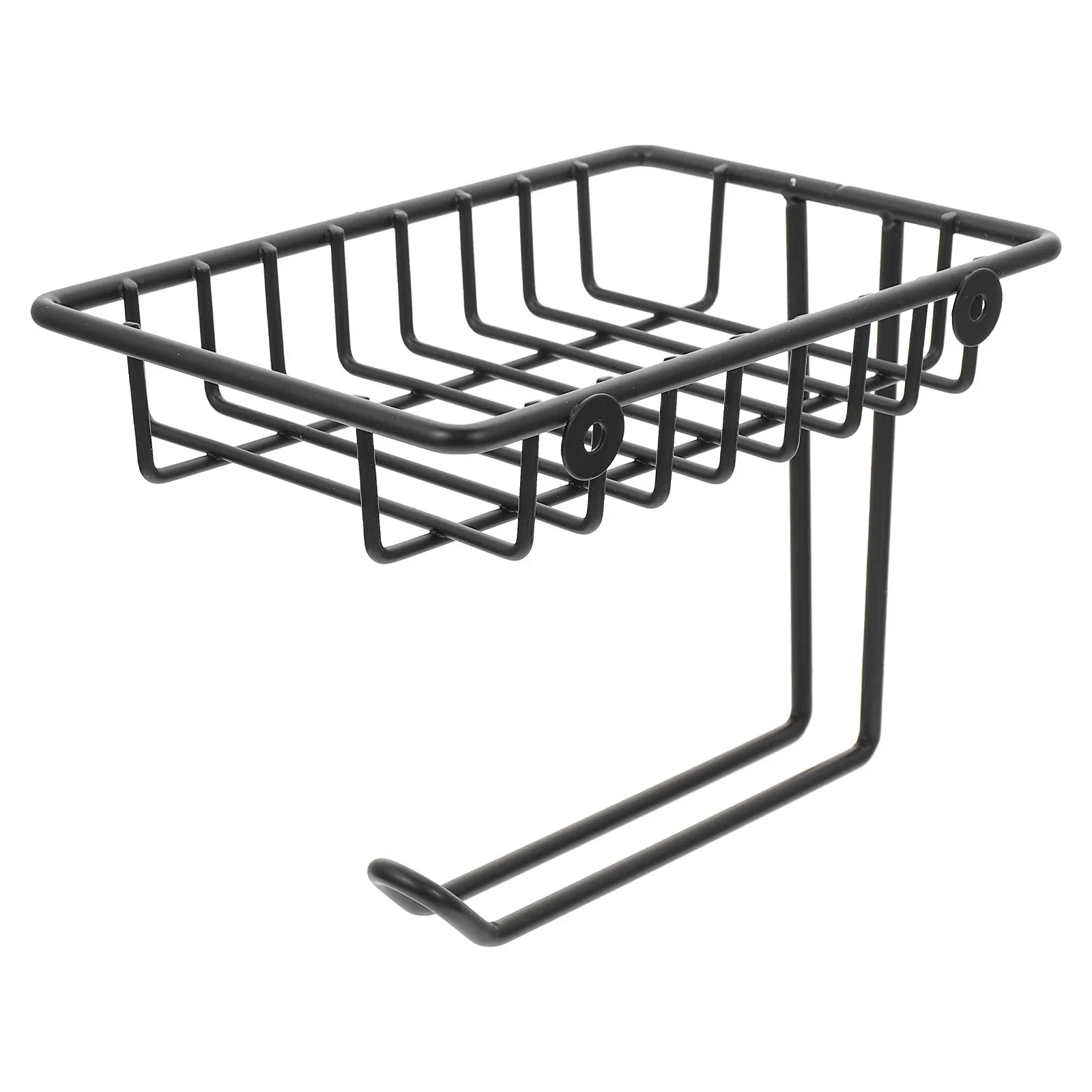 

Iron Wall Mounted Toilet Paper Holder Roll Paper Stand Space Saving Tissue Rack for Towels Plastic Wrap Disposable Cloths