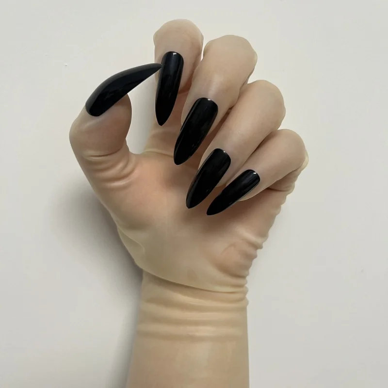 Latex Nail Art Split Finger Handschuhe Ultradünne hochelastische Handschuhe Einteilige Formanimation