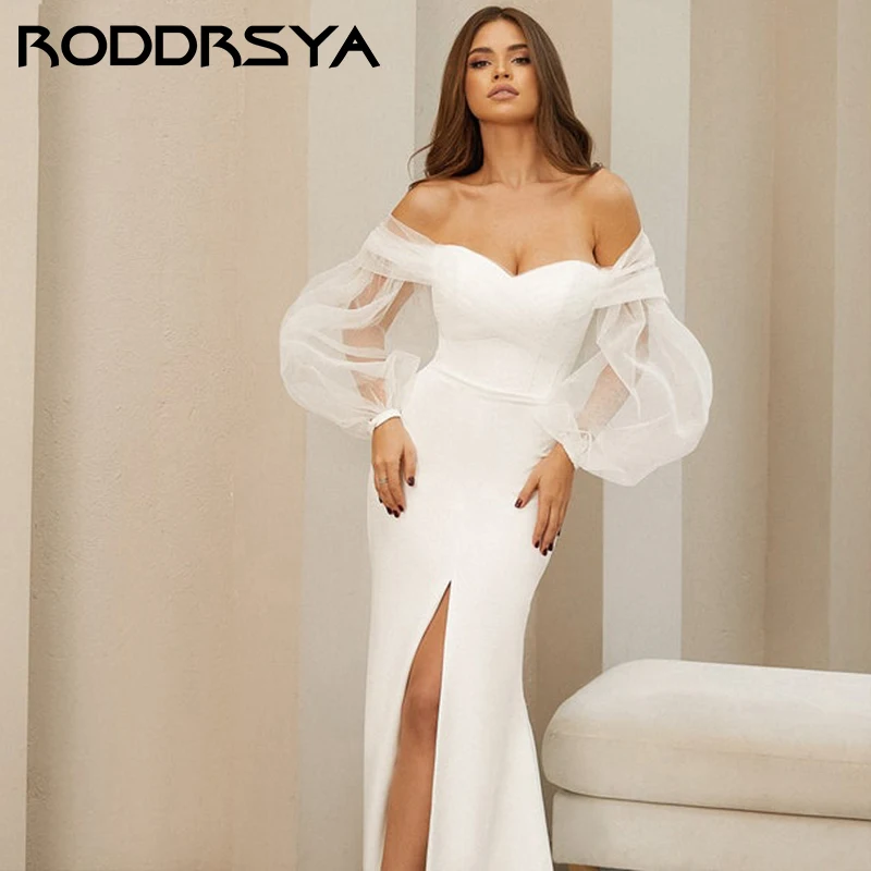 RODDRSYA-Robe de Mariée en Satin, Romantique, en Tulle, Style Sirène, Sexy, Dos aux, pour les Patients Robe de Mariée en Satin, Romantique, en Tulle, Style Sirène, Sexy, Dos aux, pour les Patients, 2023 Robe de M, 2023