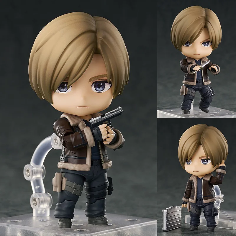 Leon Scott Kennedy Figur 10 cm Q Version Niedliche PVC Actionfigur Amine Geburtstagsgeschenk Sammlerfigur Aixlan # 2337