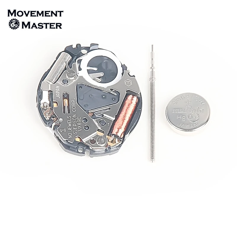 New Original Japanese Movement VX89 Movement VX89E Electronic Quartz Movement 3 O'clock 6 O'clock Watch Movement Accessories