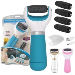 Electric Foot File Grinder Dead Skin Callus Remover for Foot Pedicure Tools Feet Care for Hard Cracked Foot Files Clean Tools bl