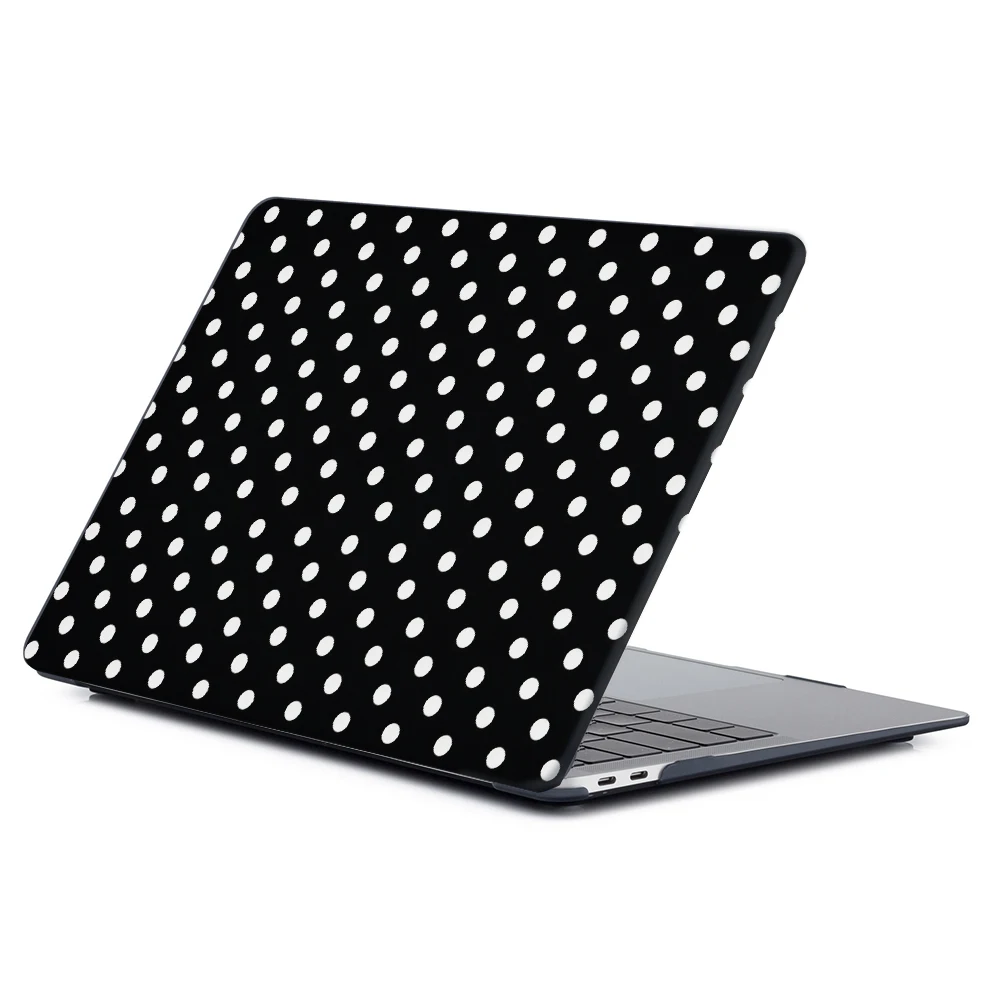 Polka Dot Print Laptop Case for MacBook Neo 13 2026 Case A18 Pro A3404 Shell for MacBook Air 13 15 Pro 14 16.2 A3186 A3403 Cover