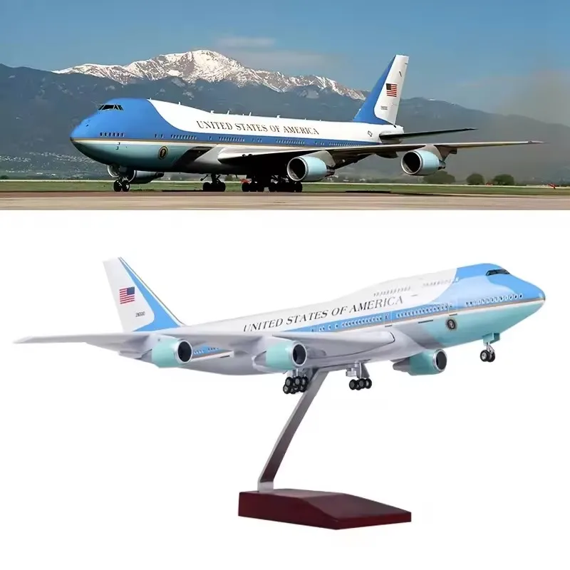 مقياس 1:150 نموذج دييكاست طائرة مدنية نموذج طائرات سلسلة بوينغ B747/B787 طائرة راتينج للقوات الجوية مع عرض خفيف