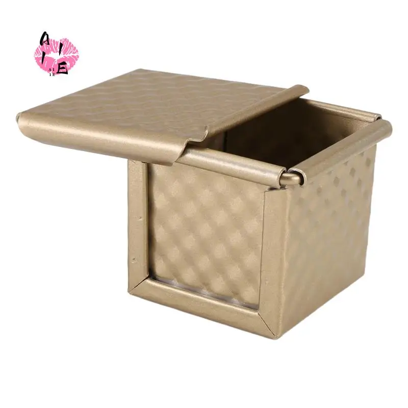 

A11E-Square Loaf Pan With Lid Toast Mold Bread Pan Pullman Loaf Pan With Cover Non-Stick Mini Water Cube Toast Box
