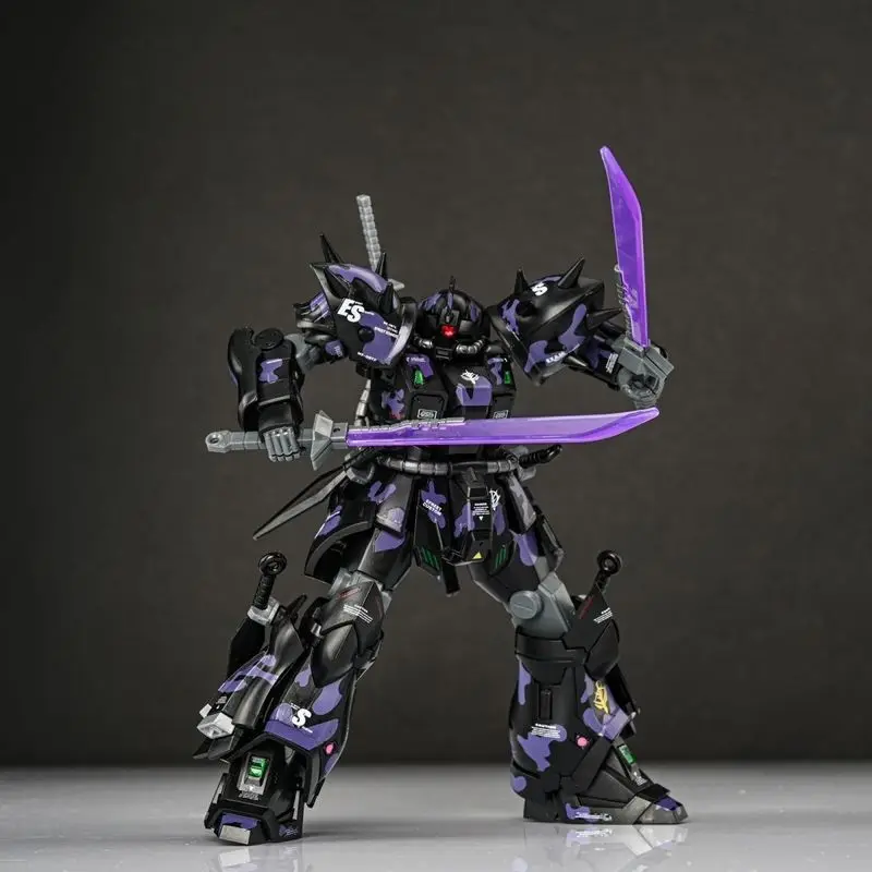 Efreet noite escura camuflagem cor hg 1/144 MS-08TX mech montagem modelo kit figura de ação crianças brinquedo decoração presente com adesivos