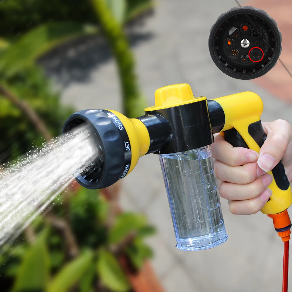 

Nozzle Jet Car Washer Sprayer Water Gun Wash Tools High Pressure Portable 3 Grades Adjustable Auto Foam Lance