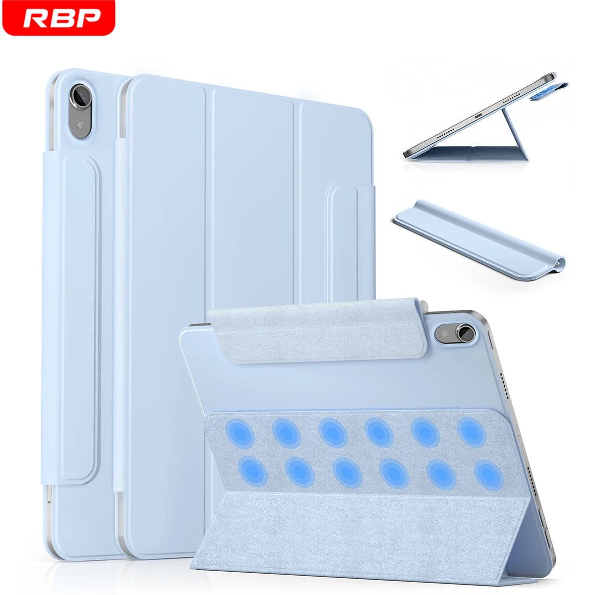 

RBP For iPad 10 10.9 2022 Air 4/5th Gen Magnetically Detachable Case,For iPad Pro 11 12.9 inch Funda Capa Magnetic attach Case