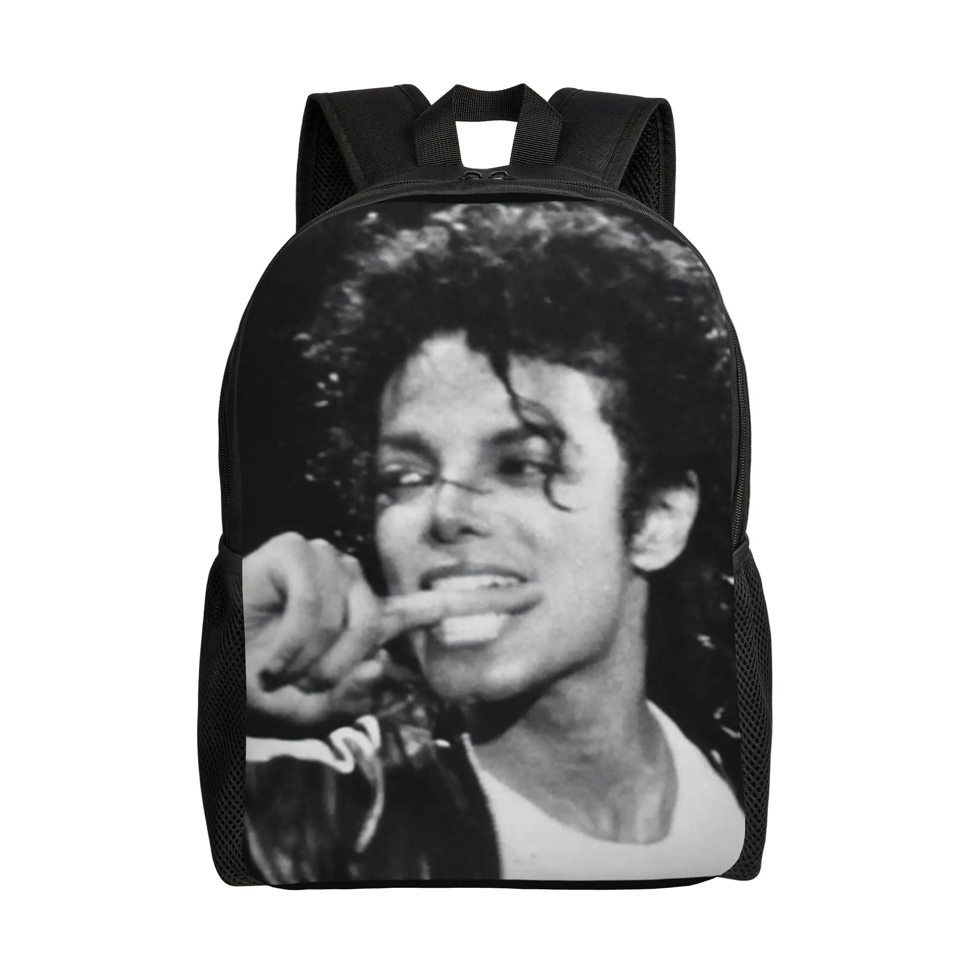 Michaels Jacksons Singer Pop Backpack for Men Women Fashion Student Work Daypack  Laptop Computer Canvas Bags Gift