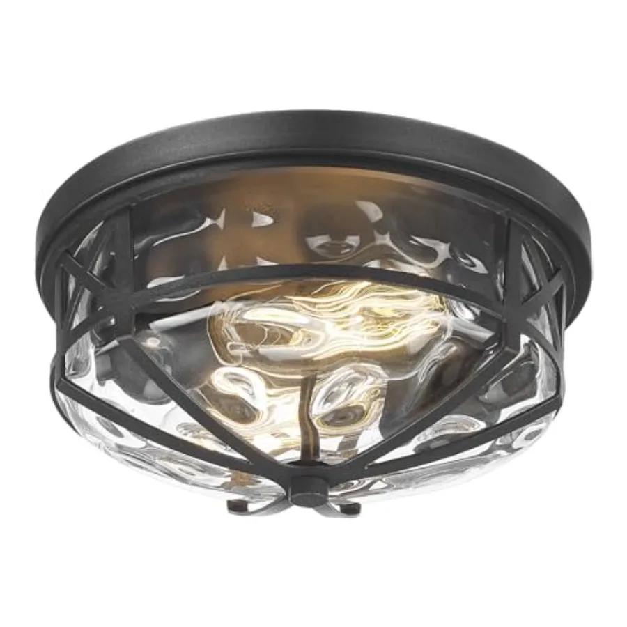 

Flush Mount Ceiling Light Indoor Outdoor Ceiling Light Fixtures with ShadeModern Ceiling Fxiture for Laundry Kitchen Bedroom Ba