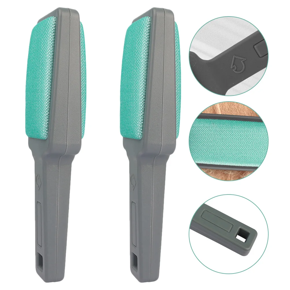 

2pcs Portable Hair Remover Brush Double-Sided Electrostatic Lint Remover Tool For Clothes Pet Hair Cleaning Reusable Durable