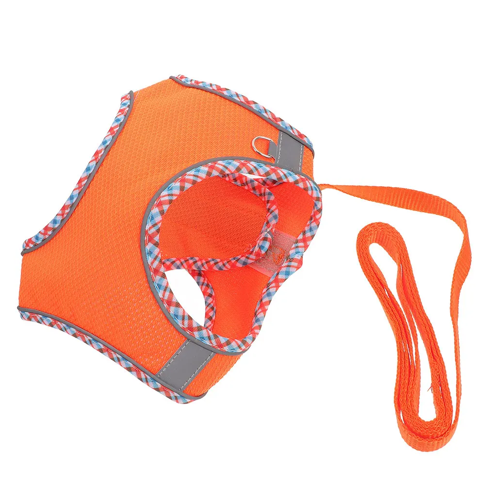 

1 set 1 Set Dog Xs Decorative Wear-Resistant Reusable Vest Harness For Small Large Dogs Pet Puppy Walking Traction Rope Portable