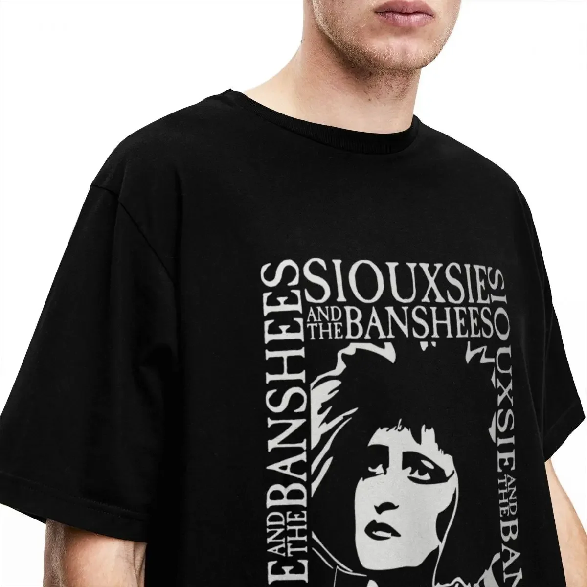 Men Women's Shirt Retro Siouxsie Sioux Post Punk Hipster Cotton Short Sleeve Siouxsie And The Banshees T Shirts Round Collar