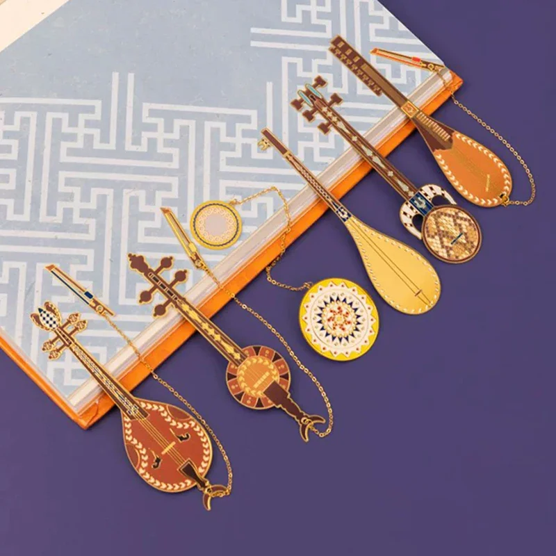 

Musical Instruments Bookmark Uyghur On Ikki Muqam Twelve Muqam Musical Instruments Metal Bookmarks Ideal Gifts for Music Lovers