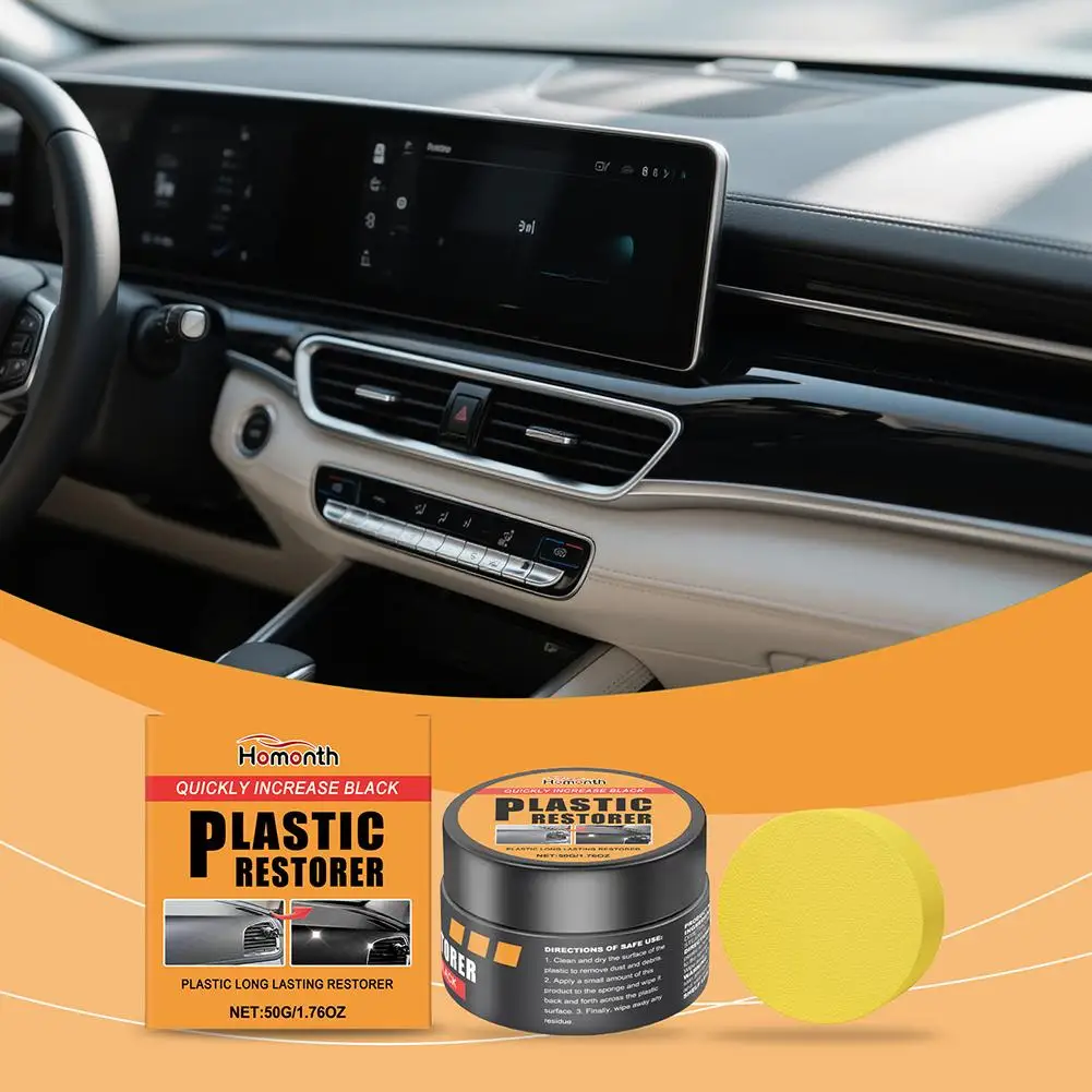 Car Interior Cleaning Care Cream Leather & Panel Maintenance Anti-fouling 2-in-1 Coating Polishing And Anti-aging Repair W7I8