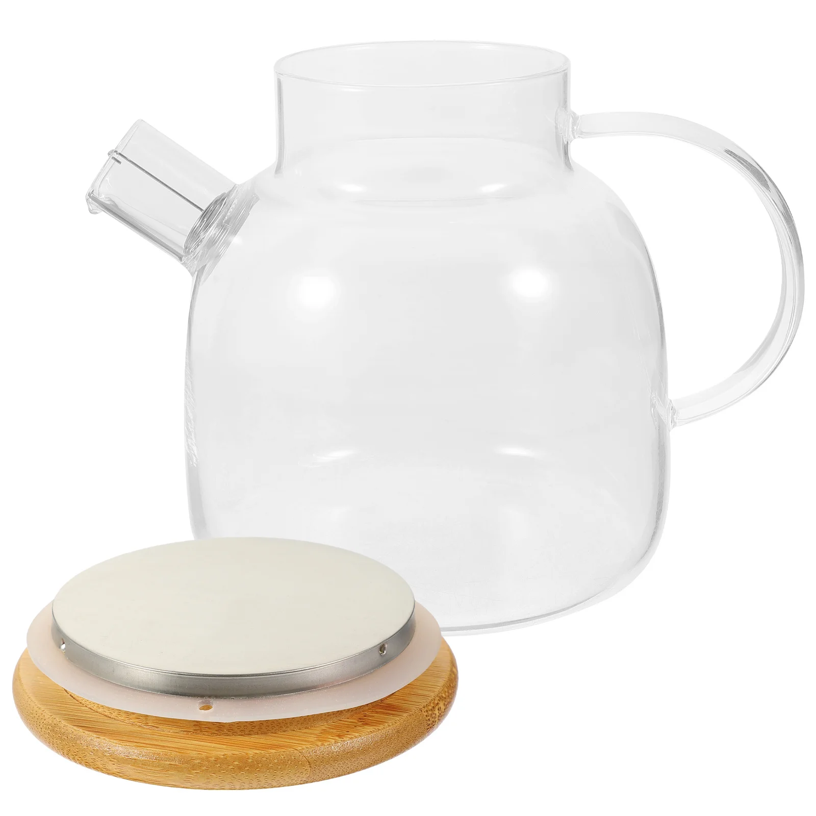 

Small Glass Teapot Heat-Resistant Portable Tea Pot For Flower Fruit Steeping Household Coffee Kettle Transparent Teaware