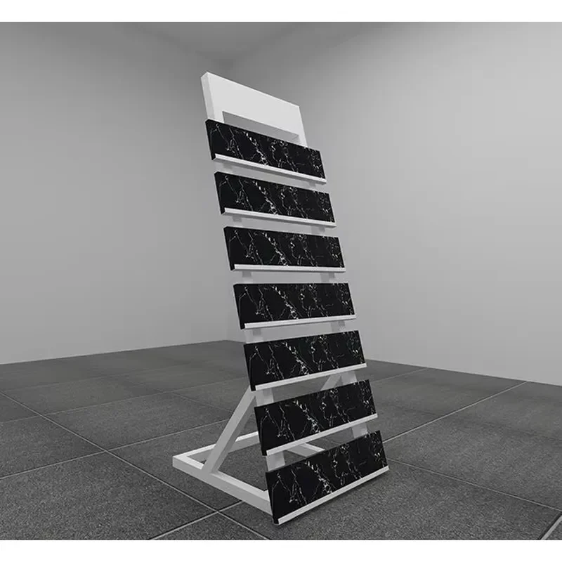 Metal Tower Sample Display Stand for Plates Hot Selling Showcase Rack Organizer Storage Holder for Kitchen Dining Room