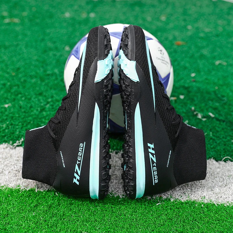 Soccer Cleats for Mens Womens Football Shoes Turf Soccer Shoes Indoor/Outdoor High-top Football Cleats TF