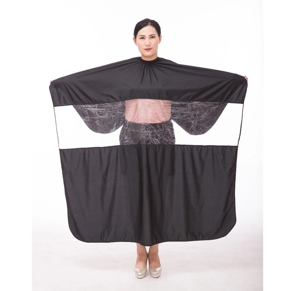 

Professional Hairdressing Apron Adjustable Closure with Transparent Window Salon Hairdresser Use Scarf Hair Cutting Waterproof