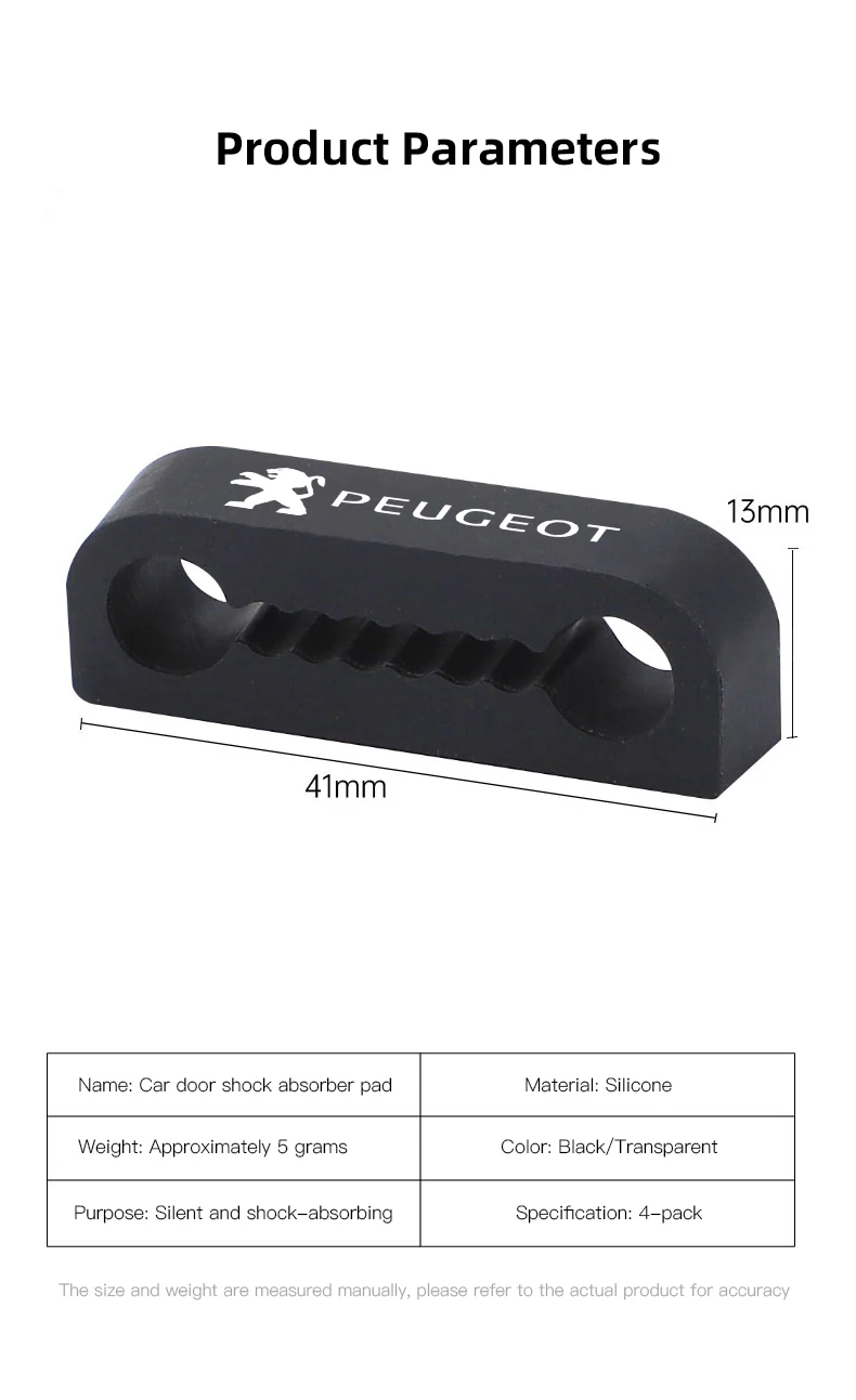 Car Door Shock Absorber Pad Door Lock Protection Gasket For Peugeot 206 308 208 207 3008 307 2008 508 407 5008 408 4008 Rifter.