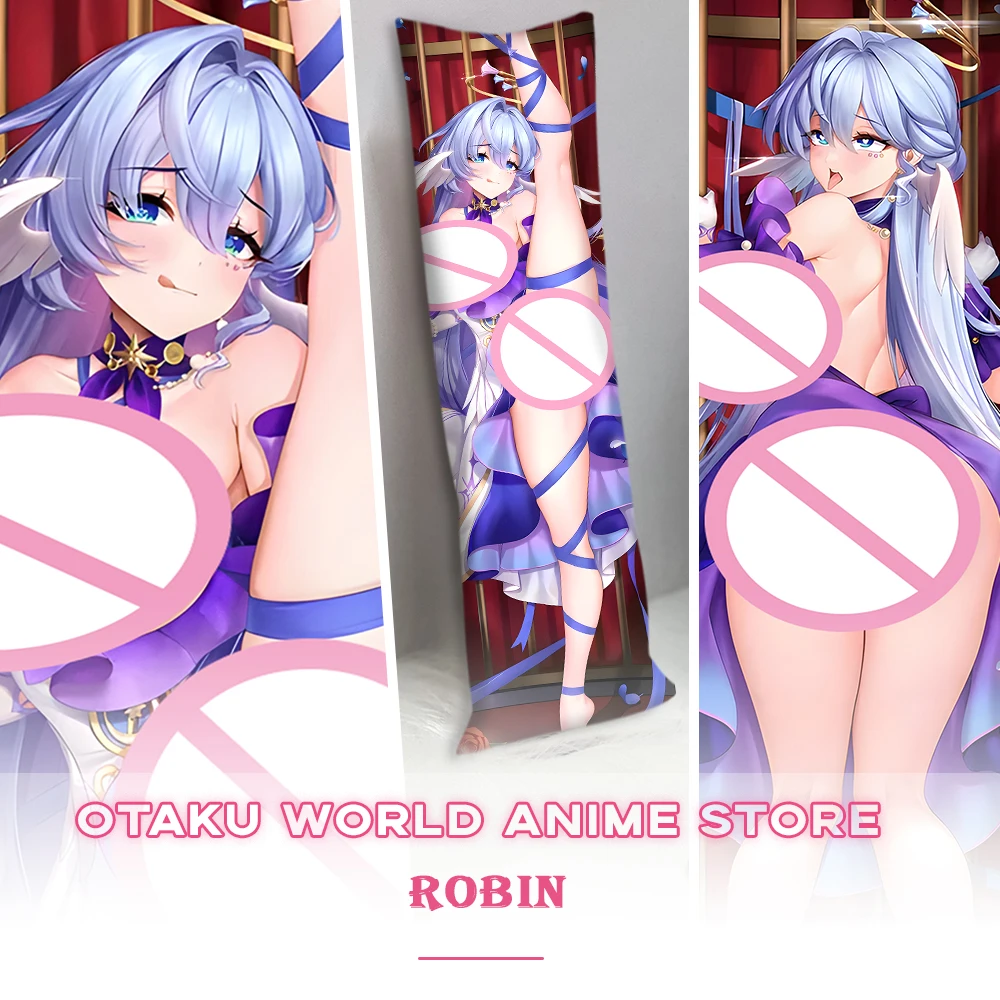 Game Honkai Star Rail Robin Bed Pillowcase Personalizar Fundas De Almohadas Anime Robin Hugging Fullbody Pillow Cushion Covers